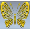 Ornamental Butterfly STL Relief for CNC Milling