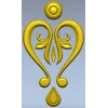 Baroque Heart Applique STL 3D Model for CNC