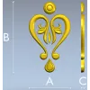 Baroque Heart Applique STL 3D Model for CNC