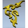 Acanthus Corner Relief STL for CNC Milling