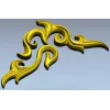 Acanthus Corner Relief STL for CNC Milling