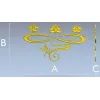 Лотосовая вензель - декоративный рельеф в формате STL