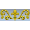 Королевская лилия - декоративный вензель STL для ЧПУ