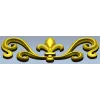 Королевская лилия - декоративный вензель STL для ЧПУ