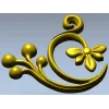 Флористический завиток - 3D STL модель для ЧПУ
