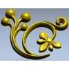 Флористический завиток - 3D STL модель для ЧПУ