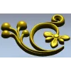 Флористический завиток - 3D STL модель для ЧПУ