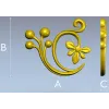 Флористический завиток - 3D STL модель для ЧПУ