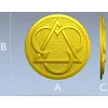 Круглый медальон-триада в низком рельефе (STL)