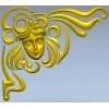 Угловой декоративный элемент "Угловая Муза" - 3D модель STL для ЧПУ