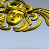 Угловой декоративный элемент "Угловая Муза" - 3D модель STL для ЧПУ