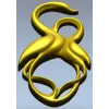 Вертикальный декоративный вензель - 3D модель STL для ЧПУ