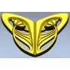 Art Nouveau Leaf Cartouche - STL 3D model for CNC