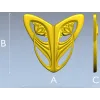 Art Nouveau Leaf Cartouche - STL 3D model for CNC