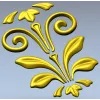 Орнамент "Лира" - 3D модель STL для ЧПУ, декоративный картуш