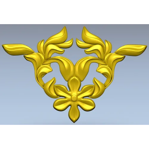 Флоральный картуш в барочном стиле - stl модель для ЧПУ