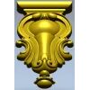 Ornate Baroque Cartouche STL for CNC Routing and Furniture Applique