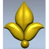 Leaf Fleuron STL 3D Model for CNC