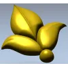 Leaf Fleuron STL 3D Model for CNC
