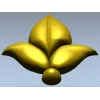 Leaf Fleuron STL 3D Model for CNC