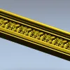 3D модель багета "Флорентийская лилия" в формате STL для ЧПУ