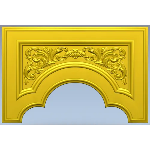 Baroque Arched Panel STL for CNC Routing