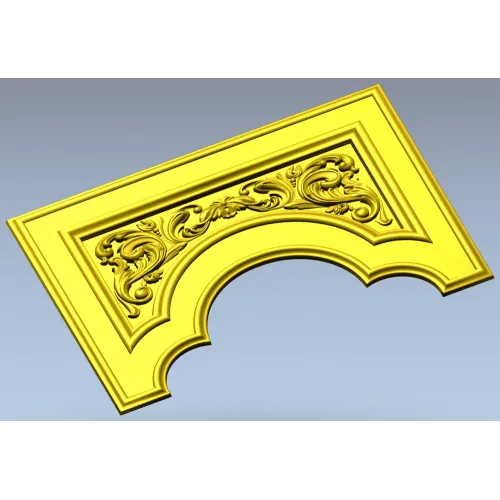 Baroque Arched Panel STL for CNC Routing