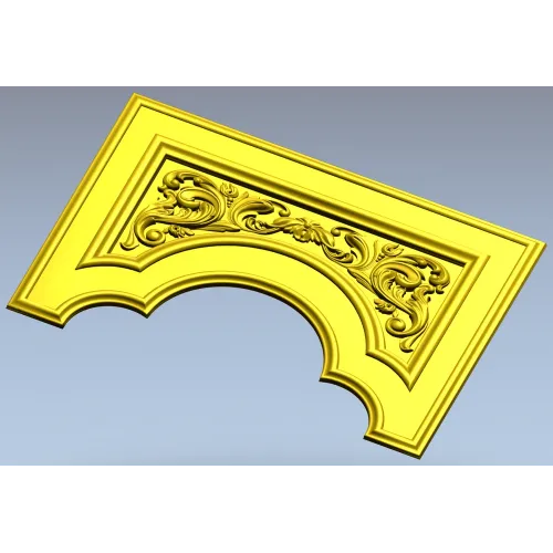 Baroque Arched Panel STL for CNC Routing