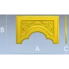 Baroque Arched Panel STL for CNC Routing