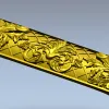 Ornate Acanthus Horizontal Panel - STL 3D Model for CNC