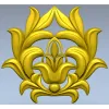 High-Relief Floral Cartouche STL for CNC Milling