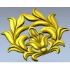 High-Relief Floral Cartouche STL for CNC Milling
