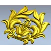 High-Relief Floral Cartouche STL for CNC Milling