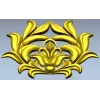 High-Relief Floral Cartouche STL for CNC Milling