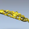 Рокайльная пальметта - декоративная 3D модель STL для ЧПУ
