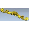 Горизонтальная резная накладка с розой - 3D модель STL для ЧПУ