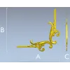 Акантовый угловой декор - STL модель для ЧПУ