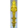 Барочная вертикальная накладка - STL модель для ЧПУ