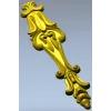 Барочная вертикальная накладка - STL модель для ЧПУ