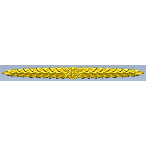 Laurel Rosette Frieze - STL 3D model for CNC carving