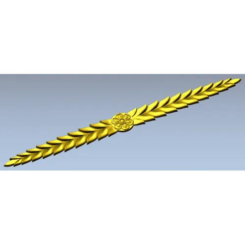 Laurel Rosette Frieze - STL 3D model for CNC carving