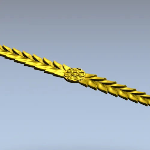 Laurel Rosette Frieze - STL 3D model for CNC carving