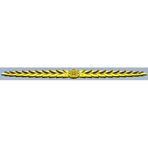 Laurel Rosette Frieze - STL 3D model for CNC carving