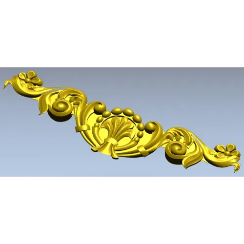 Aurora Acanthus Crest - STL 3D model for CNC milling