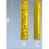 Вертикальная декоративная накладка "Розовый картуш" - STL для ЧПУ