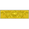 Baroque floral frieze STL 3D model for CNC