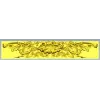 Baroque floral frieze STL 3D model for CNC