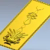 Вертикальная панель с вазоном - stl модель для ЧПУ