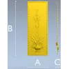 Вертикальная панель с вазоном - stl модель для ЧПУ