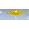 Royal Medallion Cartouche - STL 3D Model for CNC Relief